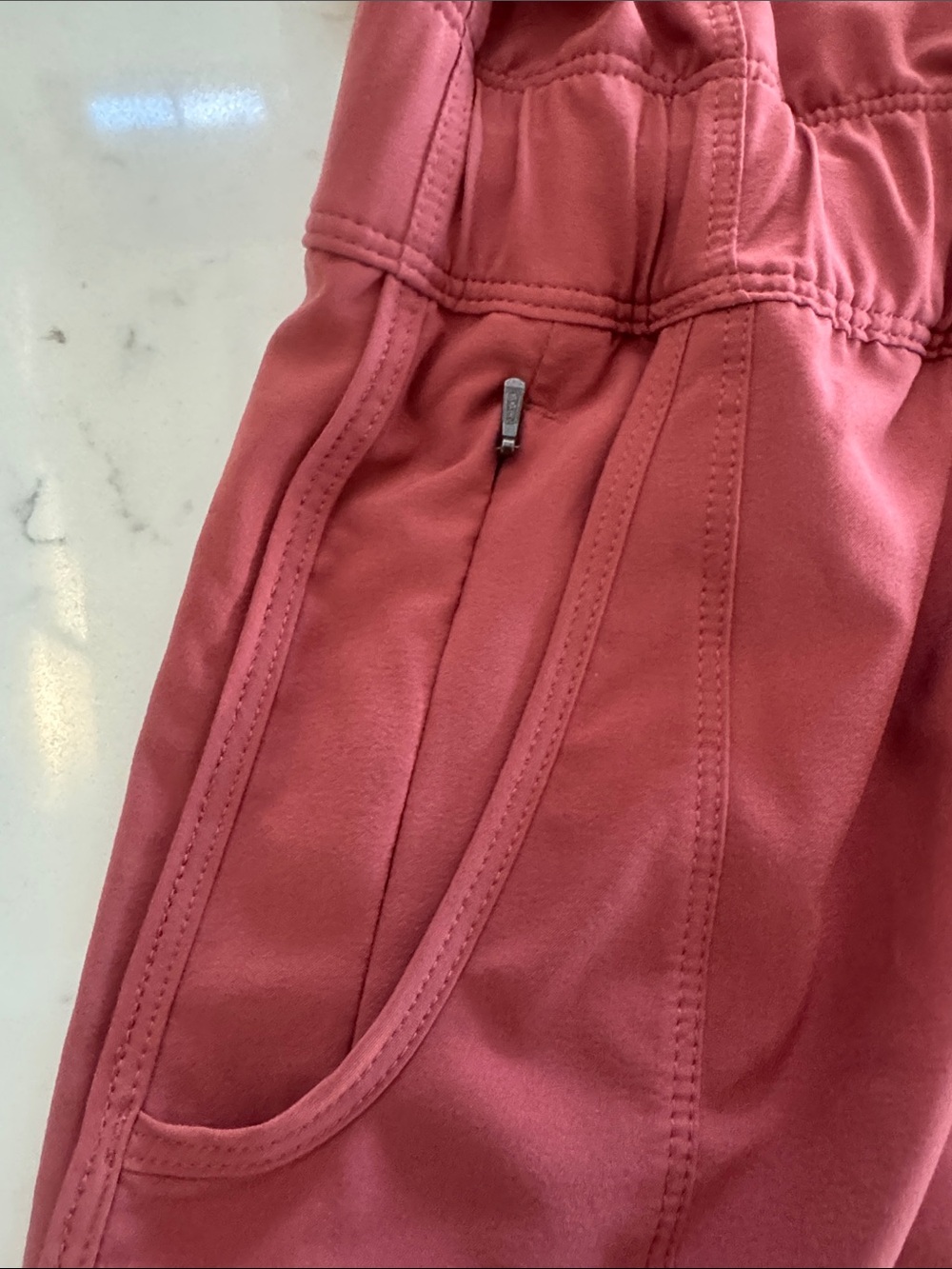 Patagonia Women's Fleetwith Dress Drawstring Waist Tank Dress - Dusty Rose - Picture 5 of 5